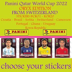 Panini World Cup QATAR 2022 — ORYX Edition — Stickers #CRO1 — #KOR20