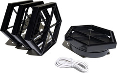 Graded Trading Card Display Case USB Rotating 18 PSA Slabs TCG Sport Show Stand