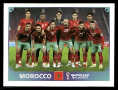 2022 Panini World Cup Stickers #MAR1 Morocco Team Shot — SCR