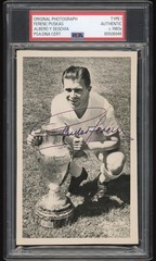 Ferenc Puskas Period Signed PSA Type I Original Photograph c. 1960s European Cup