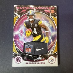2022 Panini Elements George Pickens Rookie RC 1/1 Swoosh NFL Shield One Of One