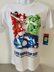 2026 FIFA World Cup Mundial Host Nations Canada Mexico USA Cotton Shirt Size M