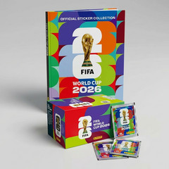 Panini FIFA World Cup 2026 Display Box 104 Packs + Hardcover Album Bundle LATAM