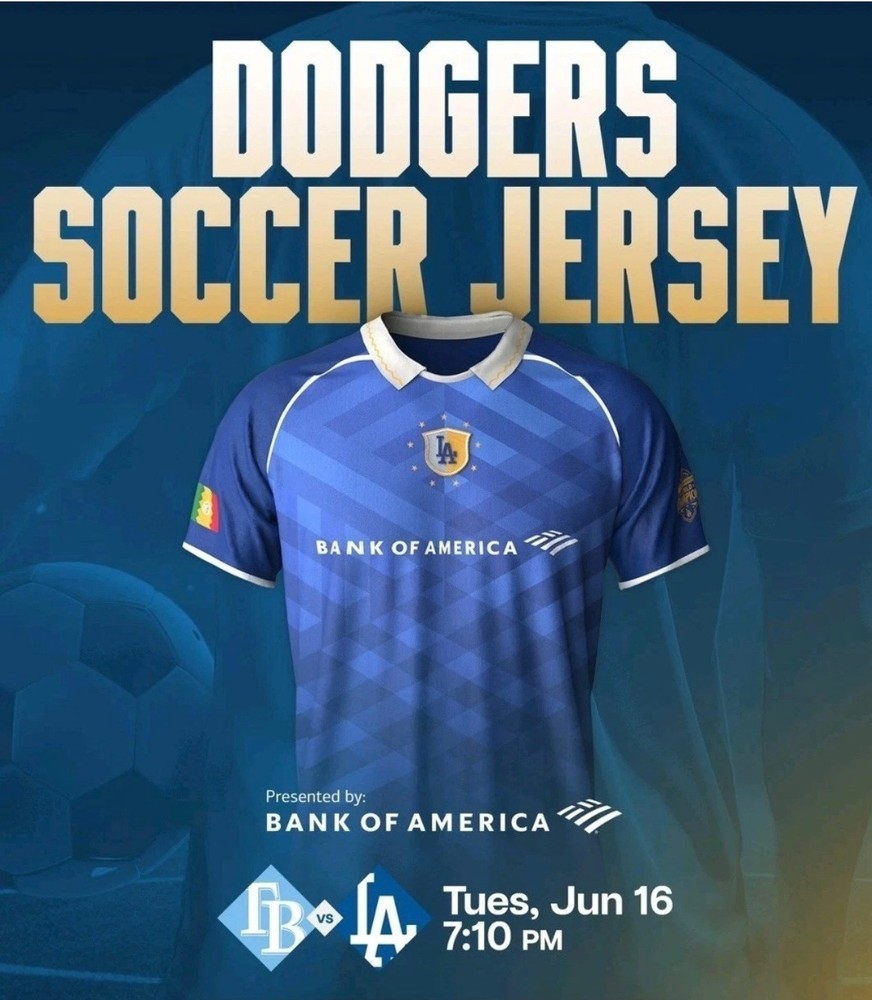 Dodgers Soccer Jersey 2026 SGA 6/16/2026 World Cup Size M & XL