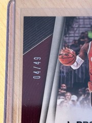 2017-18 Panini Prizm LeBron James Orange Prizm #191 Cavaliers SP /49 Serial #04
