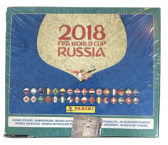 Panini 2018 Russia World Cup Sticker Sealed DIsplay Box 104 Packs