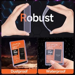 LOVFEN 35PT Toploaders Card Holders Sleeves for Sports Cards 100-1000