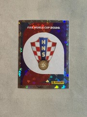 2026 Panini FIFA World Cup Sticker Foil Team Logo #CRO1 Croatia