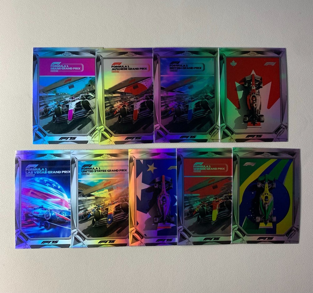 2025 Topps Chrome F1 Formula 1 Diamond Drives Insert Complete Set 9 Cards #F175