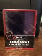 BCW 3X4 RED BORDER Toploaders 35pt 1 Pack of 25 for Standard Sized Cards