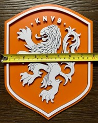 Netherlands KNVB Soccer Sign Dutch National Team Lion Crest Holland Football