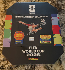 PANINI Soccer FIFA WORLD CUP 2026 Sticker Stadium Box 40 Packs Hard Cover Album