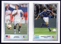 Landon Donovan Roberto Ayala — Panini World Cup 2006 Mini Sticker — USA USMNT