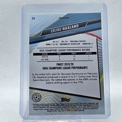 2020-21 Topps Finest UEFA Erling Halland Chrome Refractor