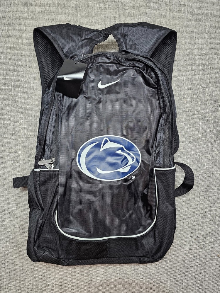 Nike Penn State Nittany Lions Backpack Black One Size NCAA Football NWT