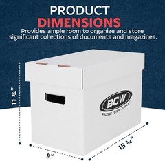 10 BCW Magazine / Comic Storage Boxes Bundle Top Quality Cardboard Time Storage