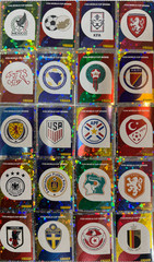 US 2026 Panini FIFA World Cup Stickers. TEAM LOGOS! #MEX 1-PAN 1. Only $2.99/Ea.