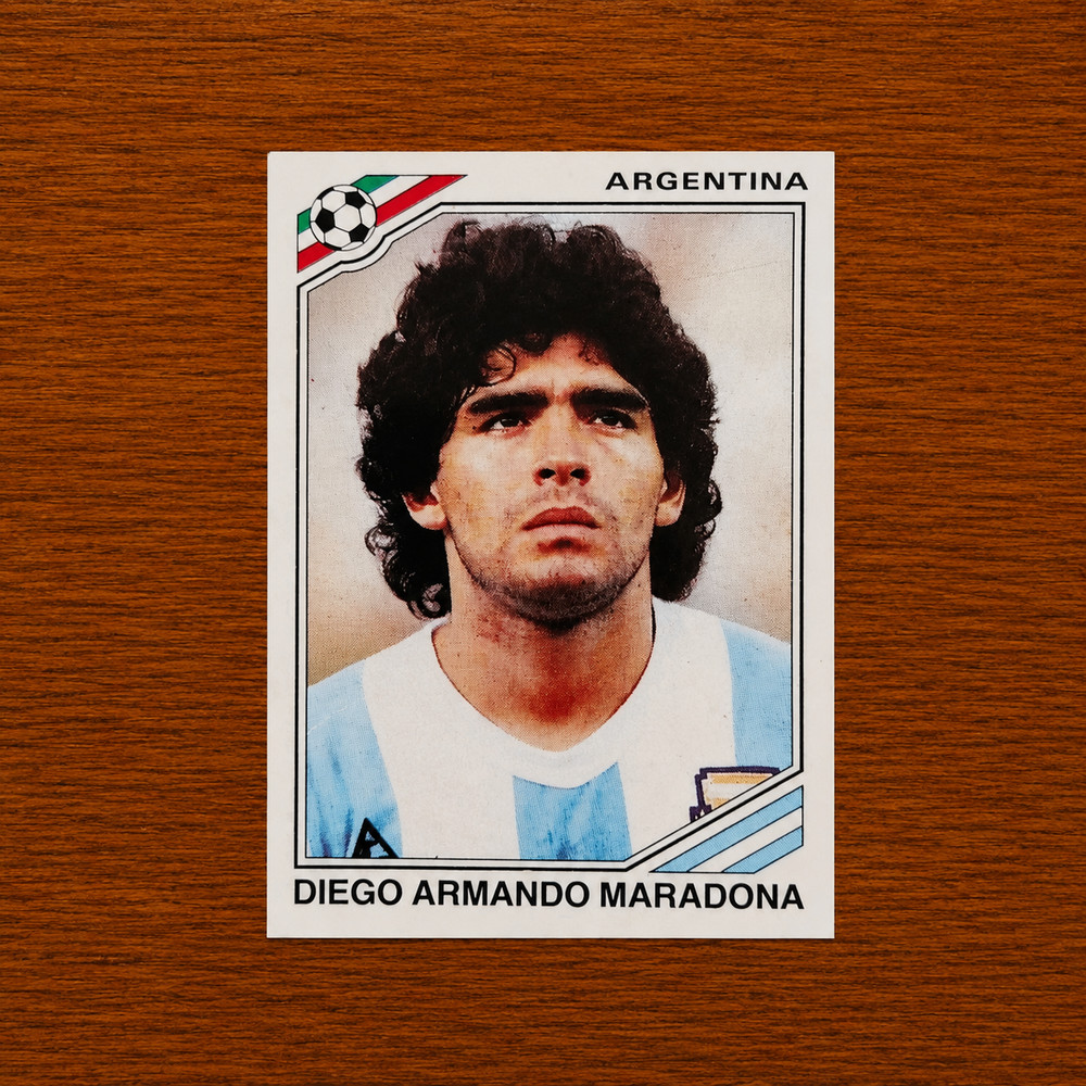 Panini World Cup Mexico 86 Sticker — Diego Armando Maradona #171 World Cup Story