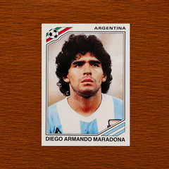 Panini World Cup Mexico 86 Sticker — Diego Armando Maradona #171 World Cup Story