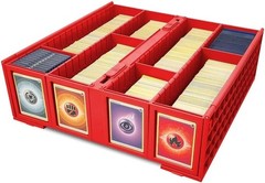 BCW Card Bin Hold Trading Gaming Sport Cards Toploaders Magnetic 3200 Box in RED