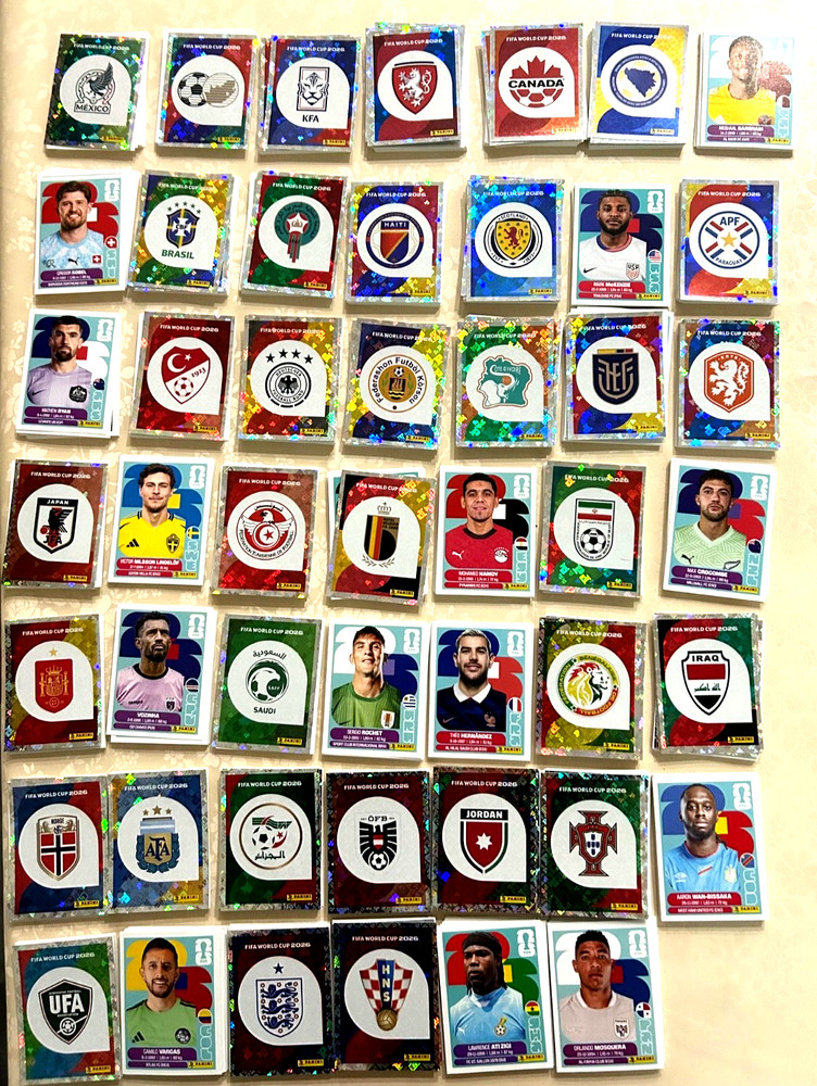 2026 World Cup soccer sticker singles group 9 France,senegal,iraq,norway