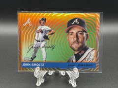 2025 Topps Chrome Platinum John Smoltz Orange Vibrations parallel # /25