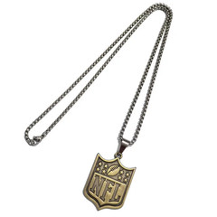 Metal NFL Football Team Pendant Necklace, (Choose Your Team)