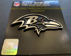 NEW BALTIMORE RAVENS Solid Metal Car Auto Emblem AUTHENTIC NFL STOCKING GIFT