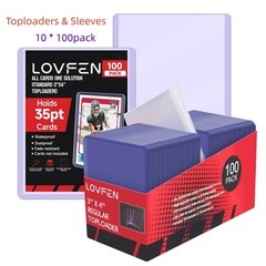 1000CT Standard 3×4 Toploaders & 1000pcs Sleeves 35pt Cards Holder 10*100Pack