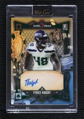 2024 Wild 5 Card Draw Modern Gold/Blue Green Foil 1/1 Tyrice Knight Auto 1m1a