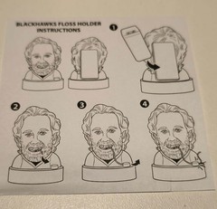 Chicago Blackhawks HOF player Duncan Keith «Duncan Teeth» Floss Holder NIB!