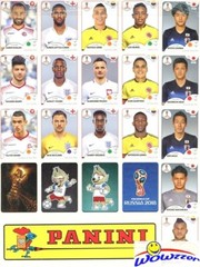 2018 Panini World Cup Stickers Complete 92 Sticker Limited Edition UPDATE SET !!