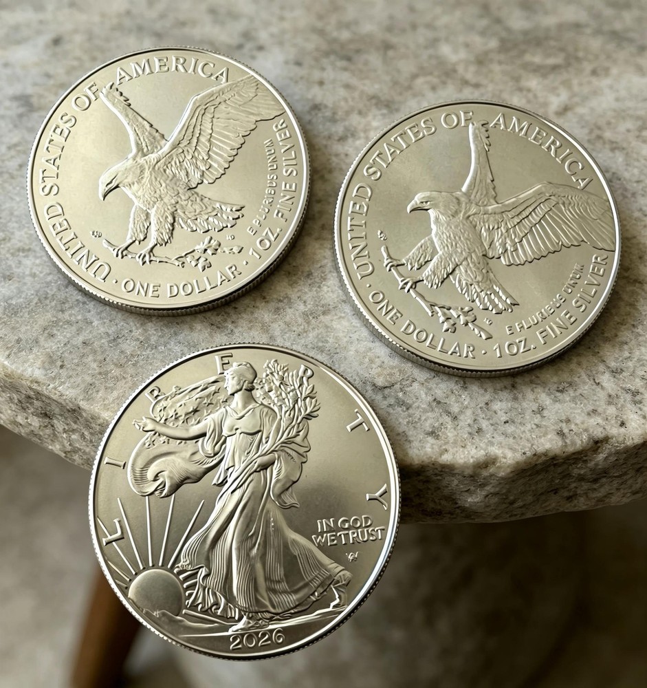 Lot of 3 U.S.999 2026-1-0ZAmerican Eagle C.0.i.n