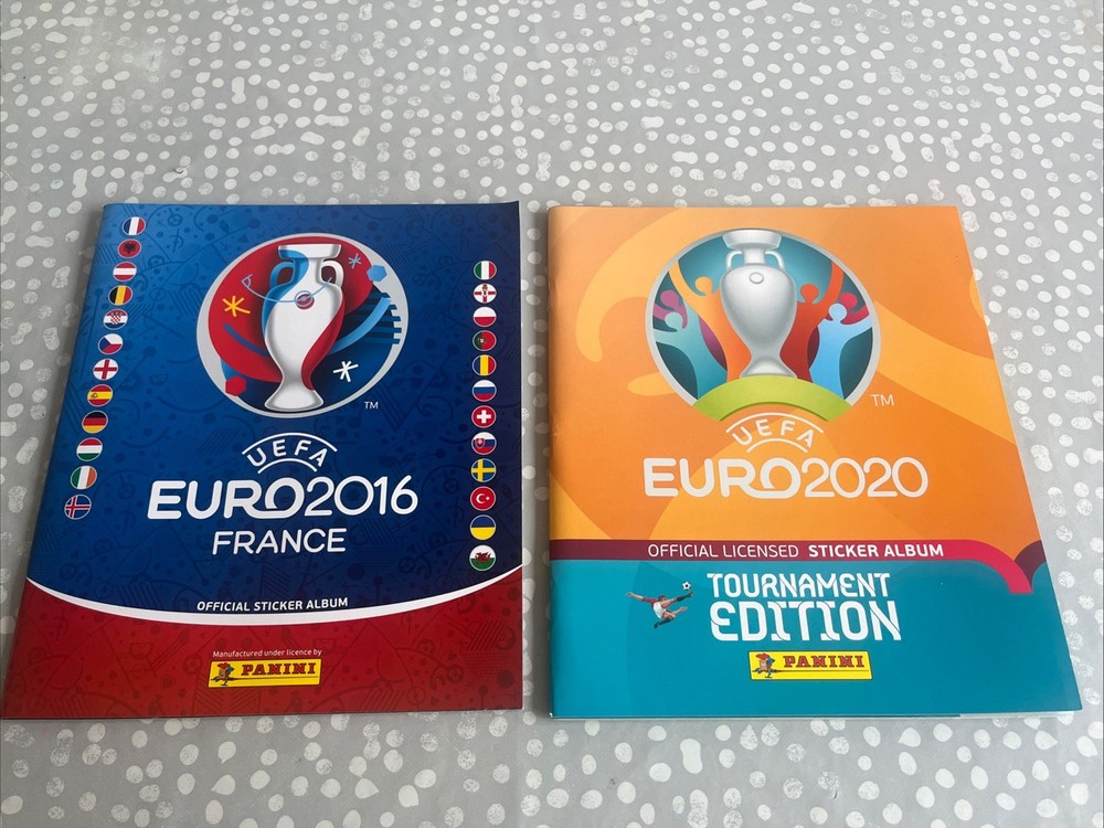 Panini UEFA Euro 2016 & Euro 2020 Sticker Album Empty Albums