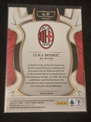 LUKA MODRIC 2025-26 Panini Select Serie A White Sparkle Prizm AC MILAN SSP