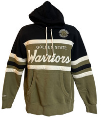NBA Golden State Warriors Mitchell & Ness Hoodie Sweater Men’s SZ: M Olive Used