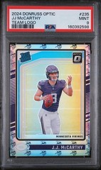 2024 OPTIC JJ MCCARTHY NFL TEAM LOGO SSP /32 PSA POP 1 CASE HIT NON AUTO 1/1? 🔥