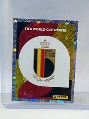 2026 Panini FIFA World Cup Stickers Belgium Badge Logo Foil BEL 1