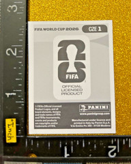 CZECHIA EMBLEM FOIL PANINI STICKER FIFA WORLD CUP 2026 USA-MEX-CAN