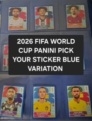 2026 FIFA WORLD CUP PANINI PICK YOUR STICKER BLUE VARIATION + Combined Shiping
