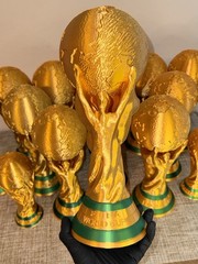 Full Size World Cup Trophy Replica 14.5” Gold Soccer Fan Collectible Printer3D