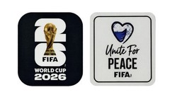 2026 FIFA World Cup Patch Soccer Jersey Iron On Black & White Unite For Peace