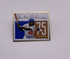 Jackie Robinson #42 Rectangular Pin 75 Years Baseball MLB Brooklyn Dodgers 1.25″