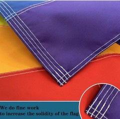 LGBTQ Rainbow Gay Pride Flags 3×5 Outdoor Made in USA- Banner…