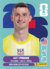 2026 Panini FIFA World Cup Sticker LATAM Edition #USA2 Math Freese — USA