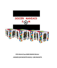 2026 Panini FIFA World Cup Soccer MEX/USA/CAN 50PKTS 4 BOXES (200 PKTS)