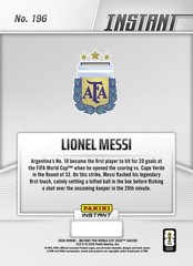 2026 Panini Instant FIFA World Cup #196 Lionel Messi Argentina PRESALE