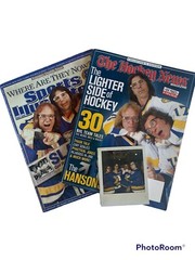 THE HOCKEY NEWS/SPORTS ILLUSTRATED HANSON BROTHERS COLLECTOR’S EDITIONS w/Photo