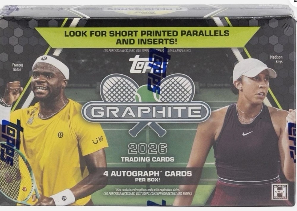 2026 Topps Graphite Tennis Hobby Box Factory Sealed 4 Auto Per Box