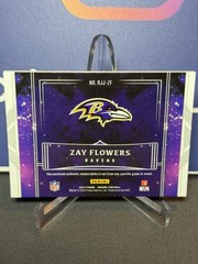 2023 PANINI ORIGINS ROOKIE JUMBO JERSEY ZAY FLOWERS BLACK NFL SHIELD 1/1 RAVENS